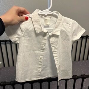 H&M white button down shirt